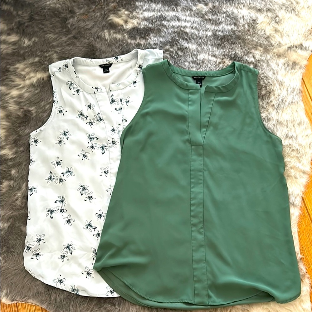 Ann Taylor Sleeveless Top set of 2